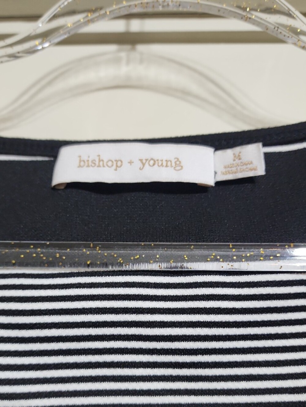 bishop + young Black and White Striped Tank Top - Picture 2 of 4